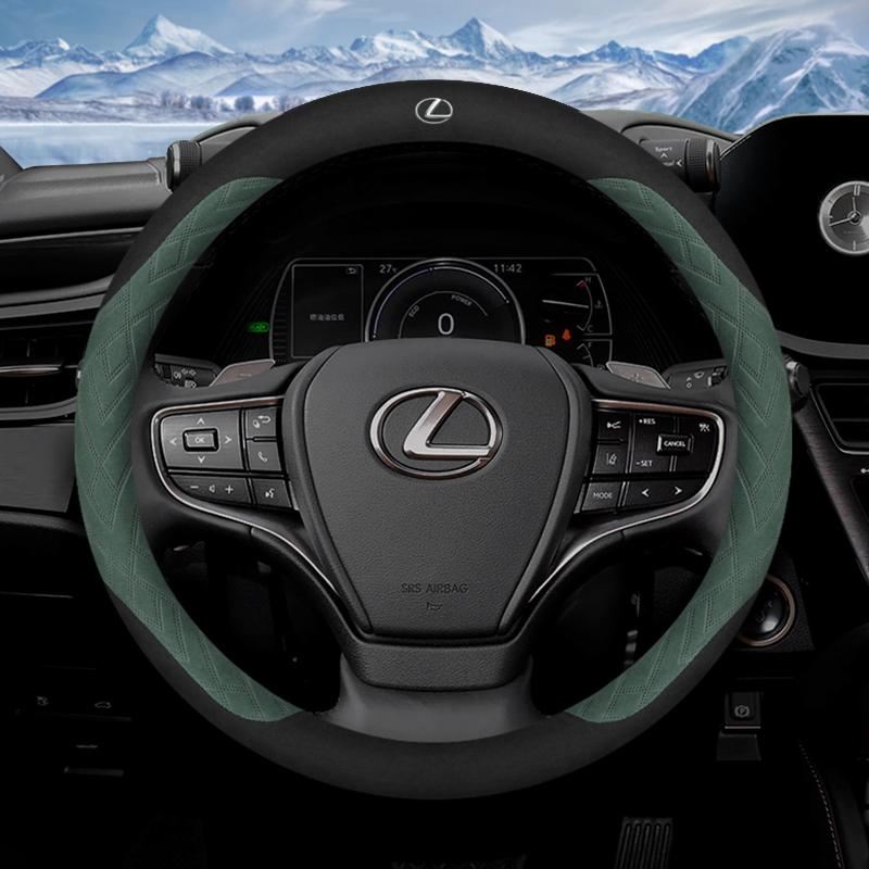 

Автомобильная противоскользящая замшевая оплетка на руль для Lexus F Sport RX300 LS500h GS300 IS300 CT200h NX300 UX300 LX570 ES200 ES300 GX460
