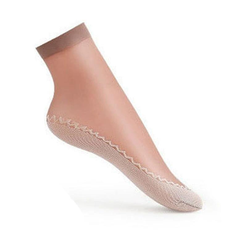 Ultrathin Transparent Socks for Summer Cotton Silk Thin Socks Lady Lace Mesh Elastic Socks Patchwork Crystal Ankle Socks Female Short Socks