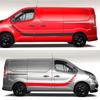 Pre Fiat Talento 4PCS/Lot Nálepky na auto Camper Van Kapota Boky Závodné obytné auto Pruhy Grafika Vinyl Decals Auto