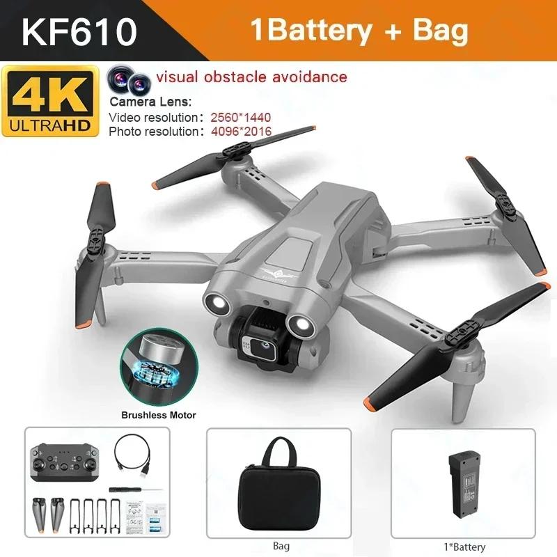KF610 MINI Drone 4K Professional ESC HD Dual Camera FPV Obstacle Avoidance Brushless Motor Fold RC Quadcopter Toy VS Z908 Drones