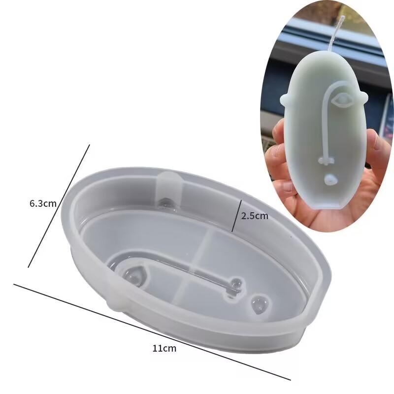 DIY Mond Liebe Sonne Gesichtsform Kerzenform Duftkerze Silikonform Handgemachte Seife Gips Harz Bastelformen Heimdekoration
