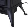Electric Fireplace with Heating, Electric Fireplace with LED Flame Effect, 1000/2000W Decorative Fireplace, Electric Fireplace Fire Stove, Black