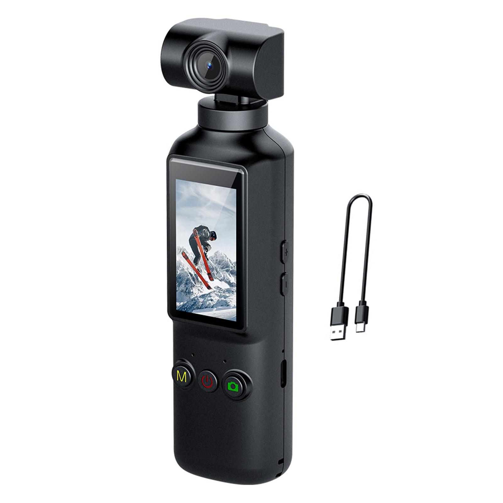 

4K Action Camera WiFi Vlogging Camera Handheld 270 Rotation Camera Vlog Camera for Outdoor Sport Travel чорний