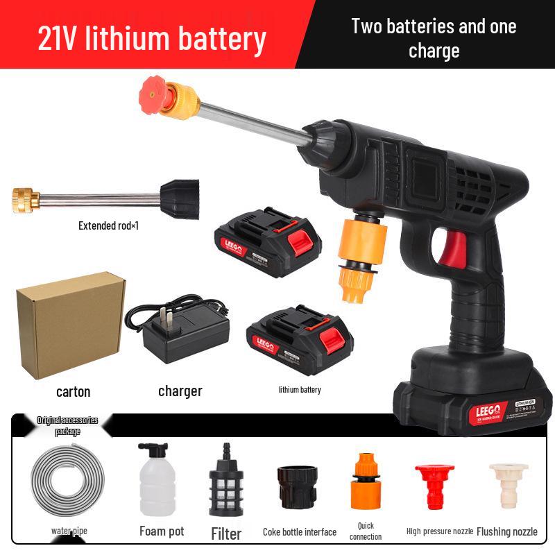 Cordless High-Pressure Portable Car Wash with Lithium Battery  