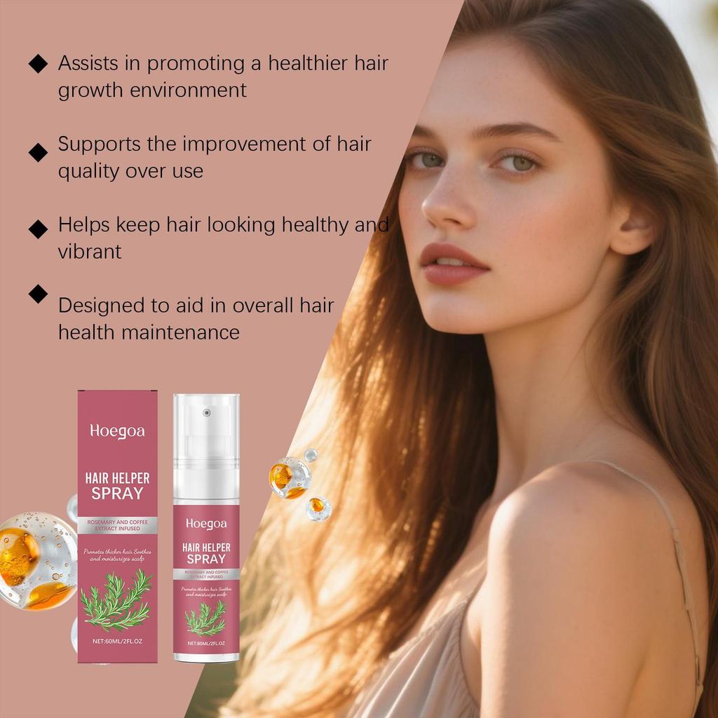 Scalp & Hair Care Spray, Gentle Moisturizing, Volumizing, Lightweight & Smooth Hair, Daily Hair Nourishing Mist