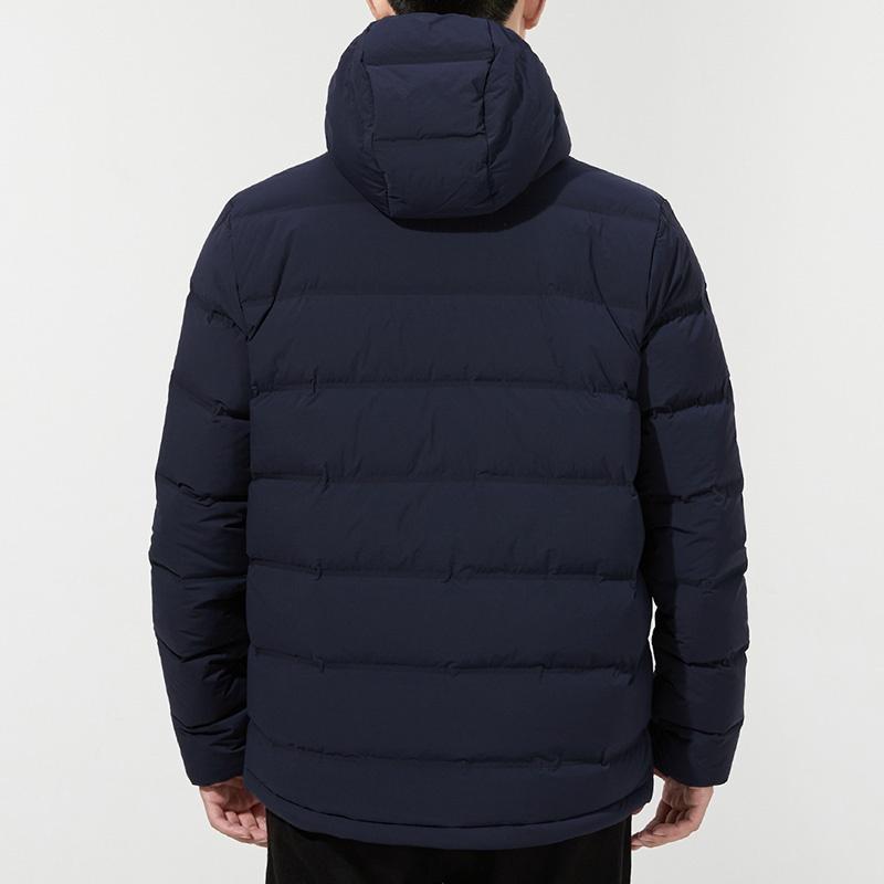 adidas Helionic S H J Outdoor Sports Hooded Down Jacket Dark Blue Men's FT2519