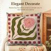Flower Ins Simple Art Cushion Cover Natural Linen Organic Fabric Double-Sided Printing Sofa Home Decor Gift Pillow Case