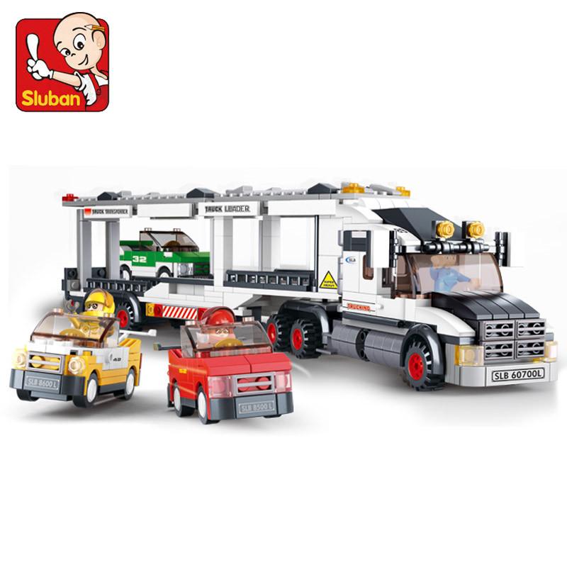 

Non-Toxic 638Pcs Sluban 0339 Transport Vehicle Bus Building Blocks Set Technic City Bricks Children Diy Educational Toys Birthdays Gifts
