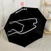 Mexico City Circuit Map Outdoor Automatic Umbrella Compact & Durable 8-Rib Design Foldable Design for Outdoor Daily Use Stylish Accessory