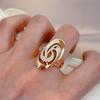 Anello di Moda Design di Nicchia Geometrico Zircone Naturale Anello 585 Accessori da Donna Lotti Diretti