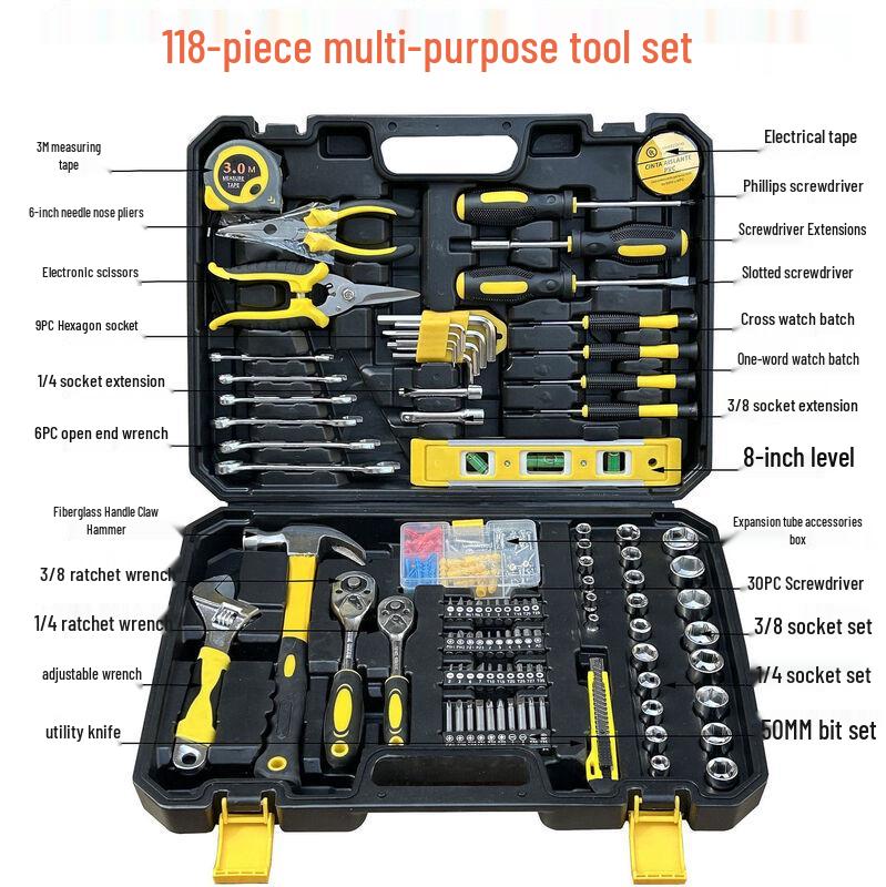Xianming 118-Piece Home Repair Tool Kit