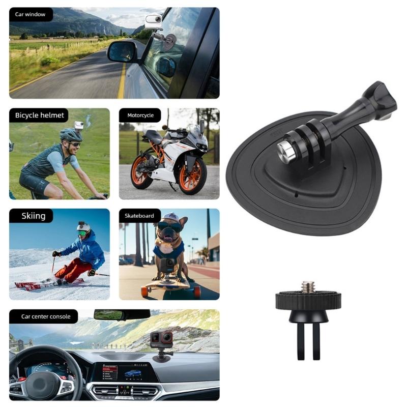 Universal Flexible Adhesive Mounting Base For Action Cameras ABS Lightweight Secure Grip