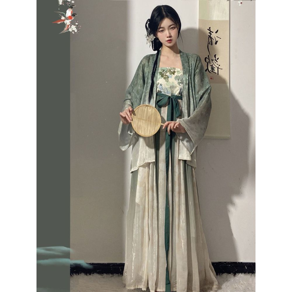 Costume Hanfu chinois complet d'automne pour femme adulte