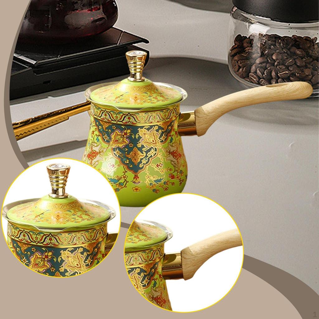 Kaffeemaschine, Schmelzgerät, ergonomischer Griff mit Deckel, leicht zu reinigen, Küchenutensilien, Teekanne