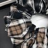 Elegant Retro Plaid Scrunchie Headband for Women