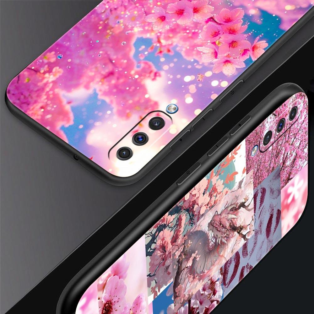 Korean Flower Phone Case for Samsung Galaxy A56 A36 A26 A16 A34 A24 A42 A22 A20 A12 A40 A30 A10 5G Soft TPU Cover Shell Fundas