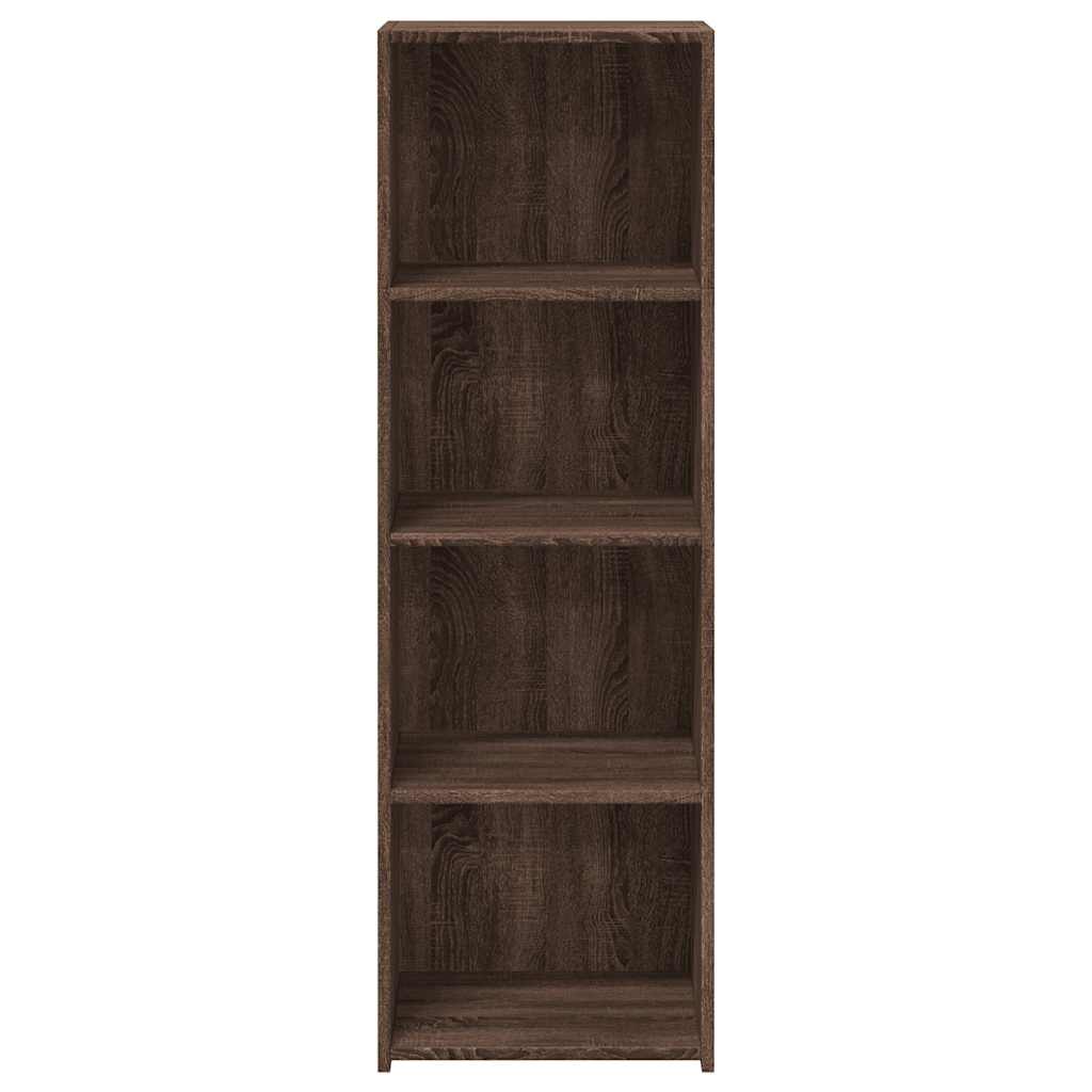 Highboard in Brown Oak Look 40 x 41 x 124 cm Engineered Wood