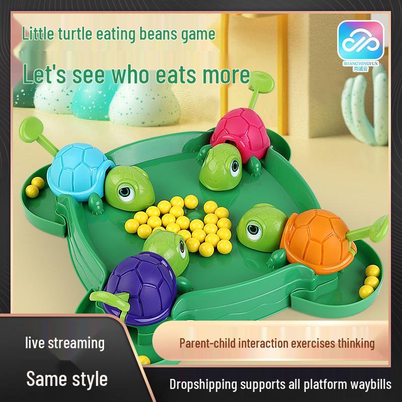 Speedy Turtle Bean Grab: Interactive Parent-Child Table Game