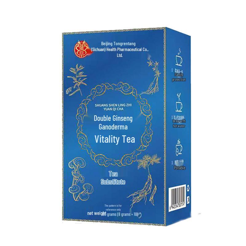 Пекинский Тун Жэнь Тан Чай «Двойной Женьшень и Ганодерма» для жизненной силы