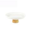 Simple Round Solid Wood Base Tray Living Room Fruit And Vegetable Storage Tray Desktop Small Object Storage Tray