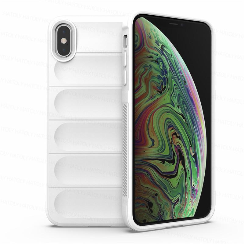 Für iPhone XS Max Hülle Hautfreundlich Stoßfest Silikon TPU Handy Rückseite für iPhone X XR XS Max Hülle Fundas iPhone XS Max