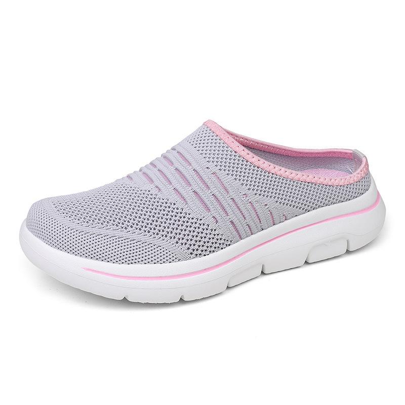 New summer bag head shoes light soft bottom mesh breathable casual comfortable half slippers