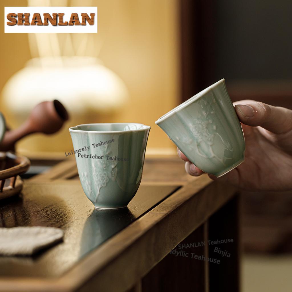 80ml Banana Moonlit Relief Teacup Traditional Tea Bowl Cute Cup Tea-tasting Personal Cup Chazhan Master Cups for Tea Ornaments
