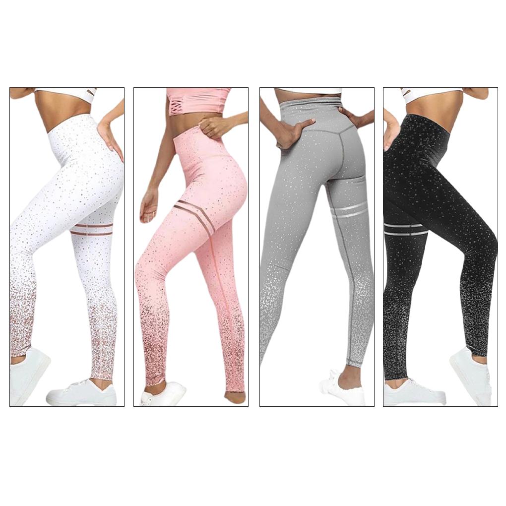 Printing High Waist Pants Running Training Sports Yoga Slimming Length Casual Exercise Trousers Leggings Fitness Ankle
