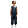 Kinder Jungen Mädchen Adaptiver Overall Wasserabweisende Windelüberzug Body Ärmellos Reißverschluss Elastische Beinöffnung Strampler für Pool Strand Schwimmen