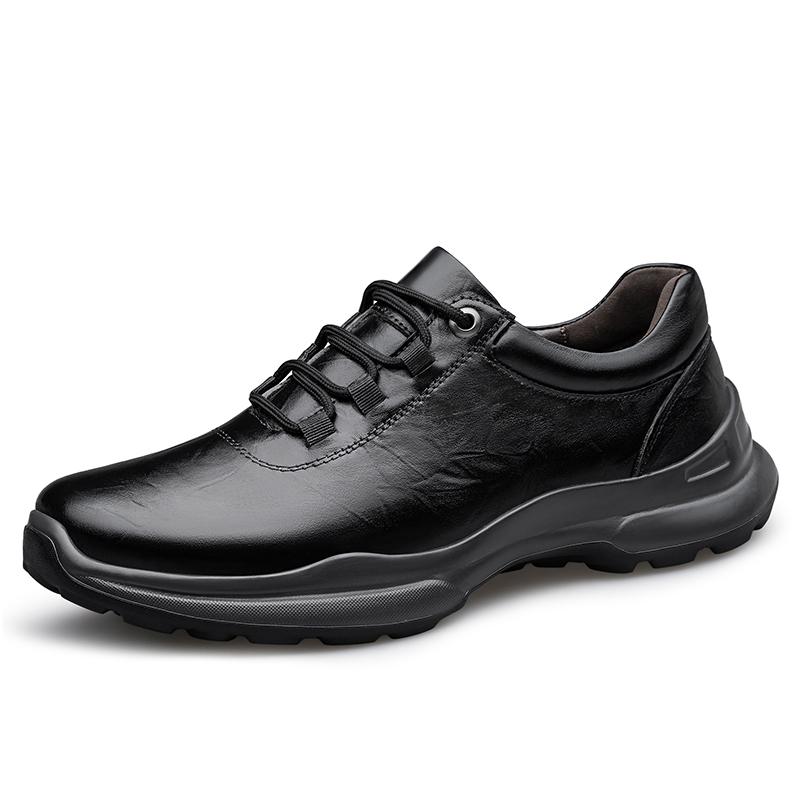 New Hot-selling Men's Casual Shoes Genuine Leather Sneakers Comfy Sports Shoes Outdoor Male Trainers Non-Slip Treking Footwear