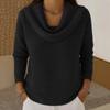 2026 Women's High Neck Long Sleeve Solid Sweater - Versatile Autumn/Winter Base Layer