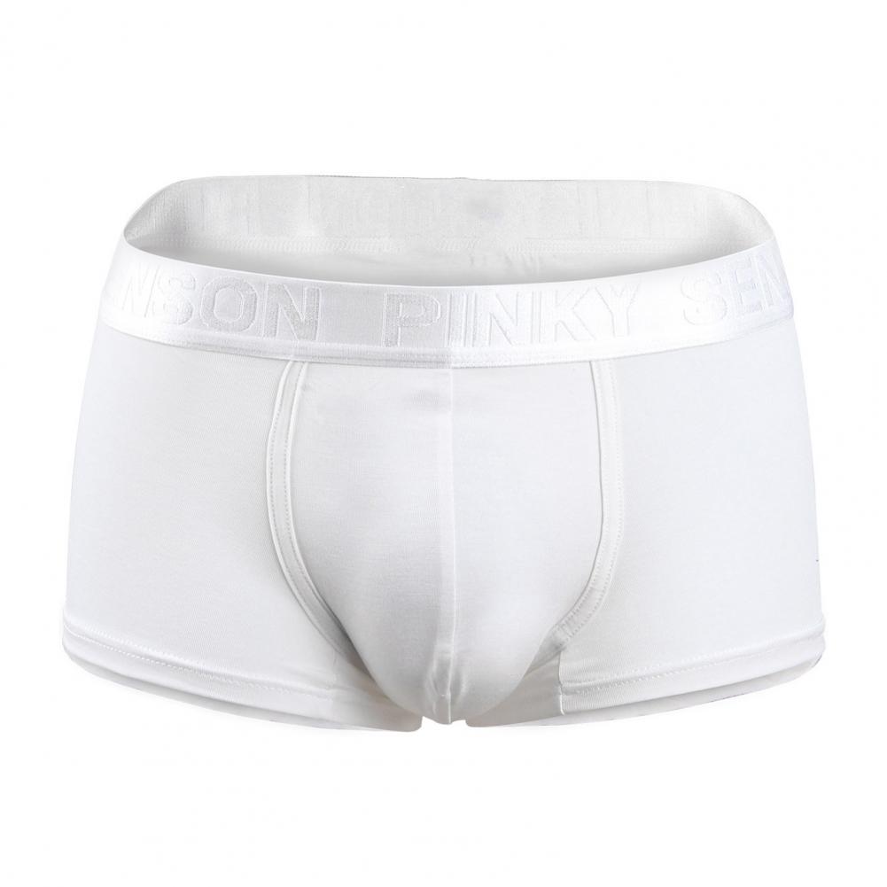 

Мужские трусы-боксеры Мужские трусы-боксеры средней посадки с широким эластичным поясом, буквенным принтом, U-образной выпуклой формой для высокого комфорта M белый