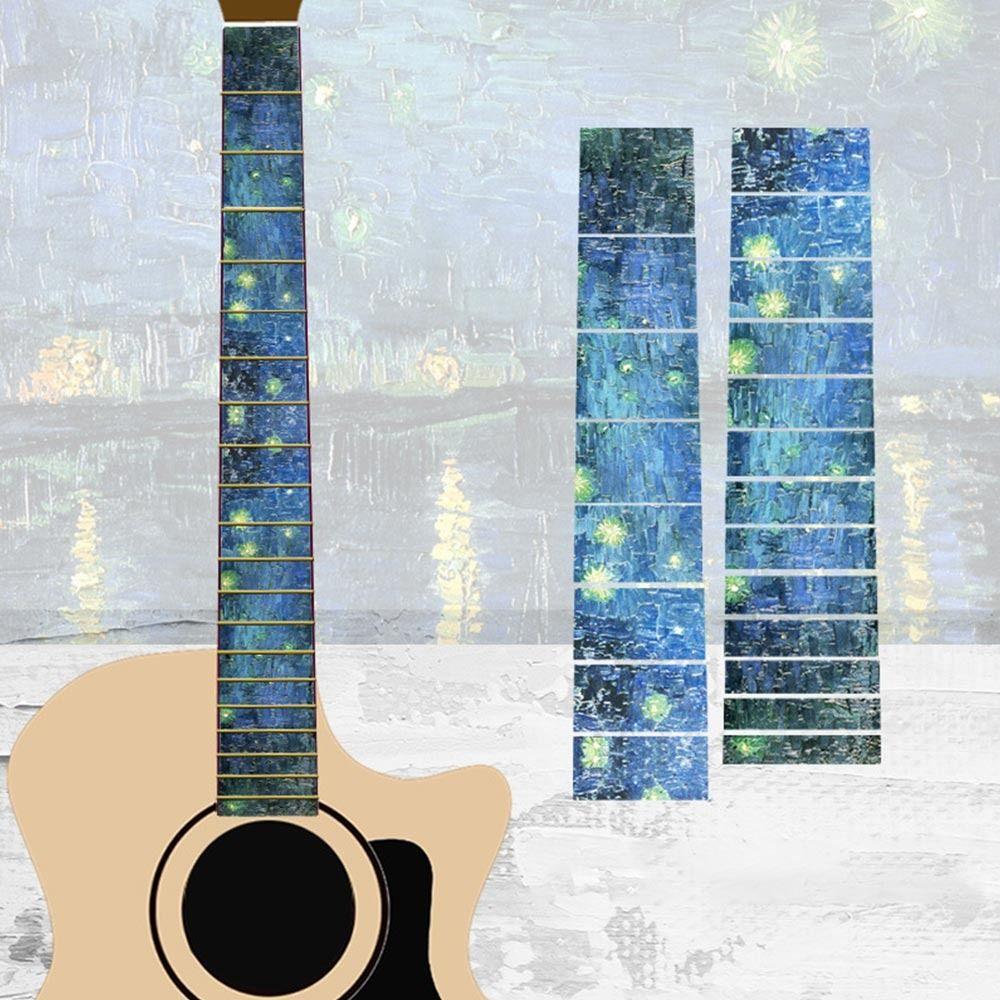 Electric Guitar Parts Ultra Thin Stickers Guitarra Accessories Cross Inlay Decals Fretboard Sticker