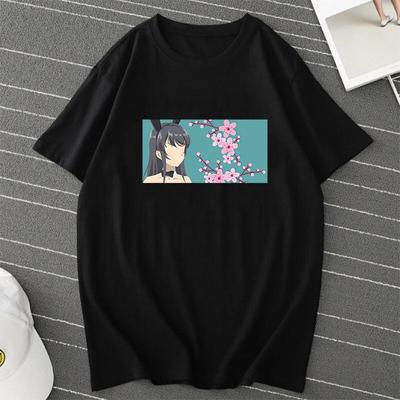 New Sexy Bunny T-shirt Anime Hentai Kawasaki Mai Sakurajima Waifu Japan Harajuku Harajuku Unisex Shirt New