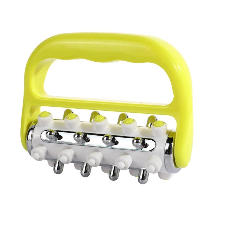 ABS Manual Body Massage Roller With Ergonomic Design For Full Body Muscle Recovery Home Gym Use