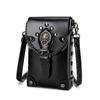 Retro Small Square Bag Steampunk Metal Decorative Bag Chain Change Mobile Phone Satchel