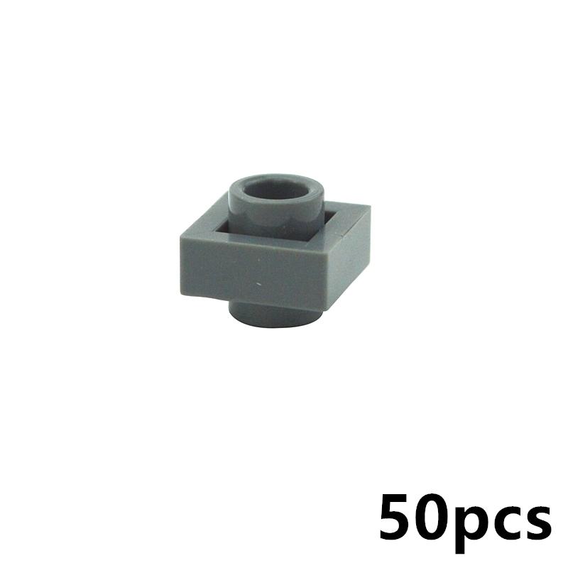 

50PCS 1x1 1x2 2x2 1x4 w. knobs both sides Special Plates DIY Technical Bricks MOC Building Blocks Parts Creative Toys for kids