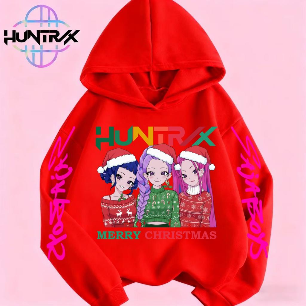 New Christmas KPop Devil Hunter Printed Children's Hoodie Autumn/Winter Long Sleeve Sportswear Casual Hoodie Children Top