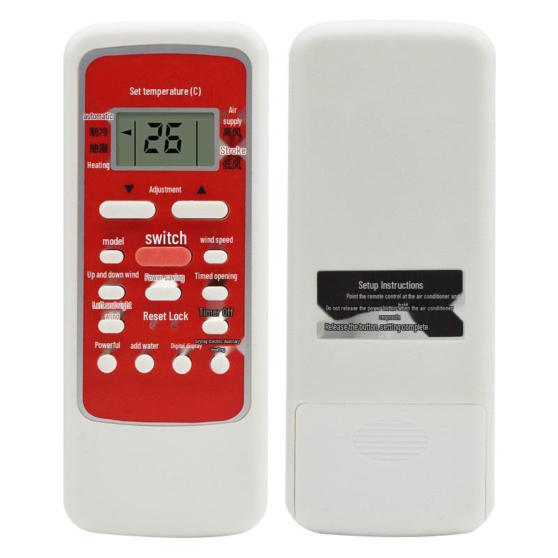 Universal Remote Control for Midea AC Models RN51C, RN51D, RN51E, RN51F/BGRN51