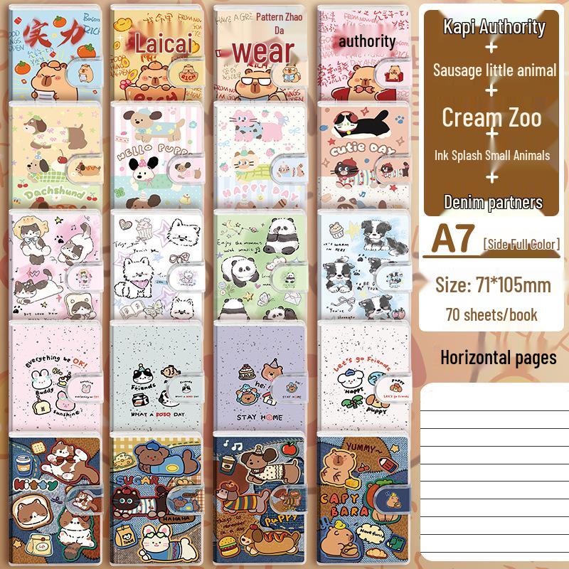 

A7 Мультяшний гелевий чохол Студентський зошит: Милий Міні-щоденник та Кишеньковий планувальник.