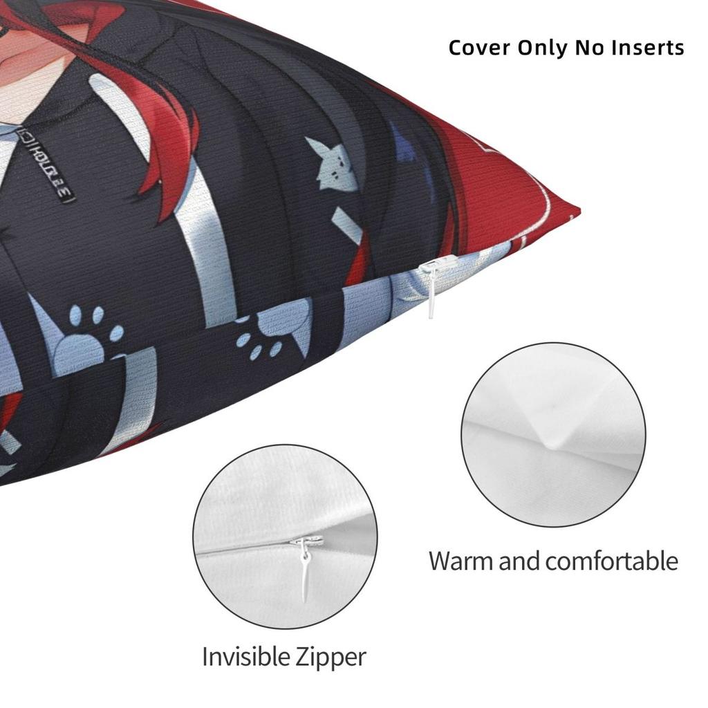Kissenbezug Anime Ookami Mio Design Kissenbezug Kawaii Kissenbezug Für Wohnzimmer Stuhl Kissenbezüge