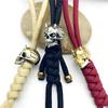 Pure Copper Devil Skeleton Knife Bead Lanyard Pendant Vintage Brass DIY Bracelet Keychain Accessories Umbrella Rope Bead Hanging