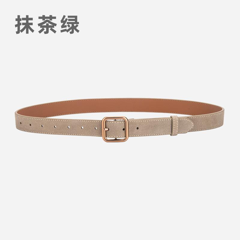 Wind Belt Ladies Belt Frosted Velvet Decorative Jeans Dress Belt Women