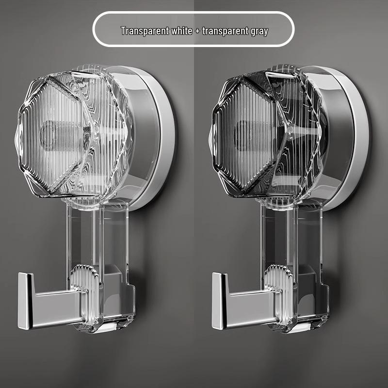 Rotating Suction Cup Hook: No-Drill, Strong Load-Bearing for Kitchen, Bathroom, or Shower Use