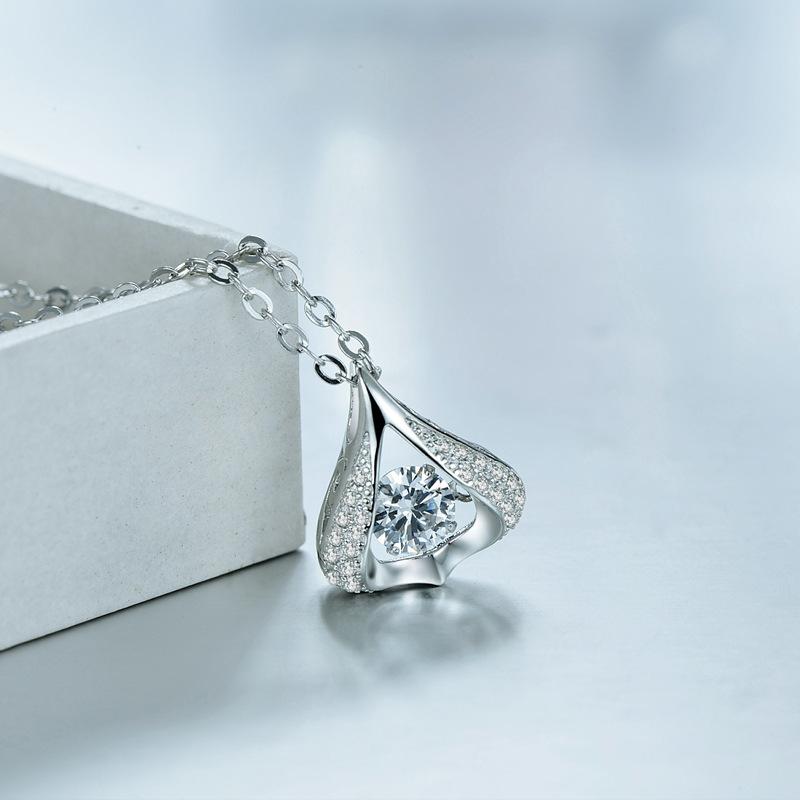 Pendant Water Drop Shape Smart Korean Version Niche Design Sense Fashion Necklace Female Ins Style