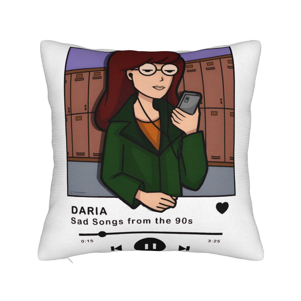 Sick Sad World Pastel Darias 90s MTV Beavis Square Pillow Case  Cushion Covers Customized Decor Pillowcase for Sofa 45x45cm