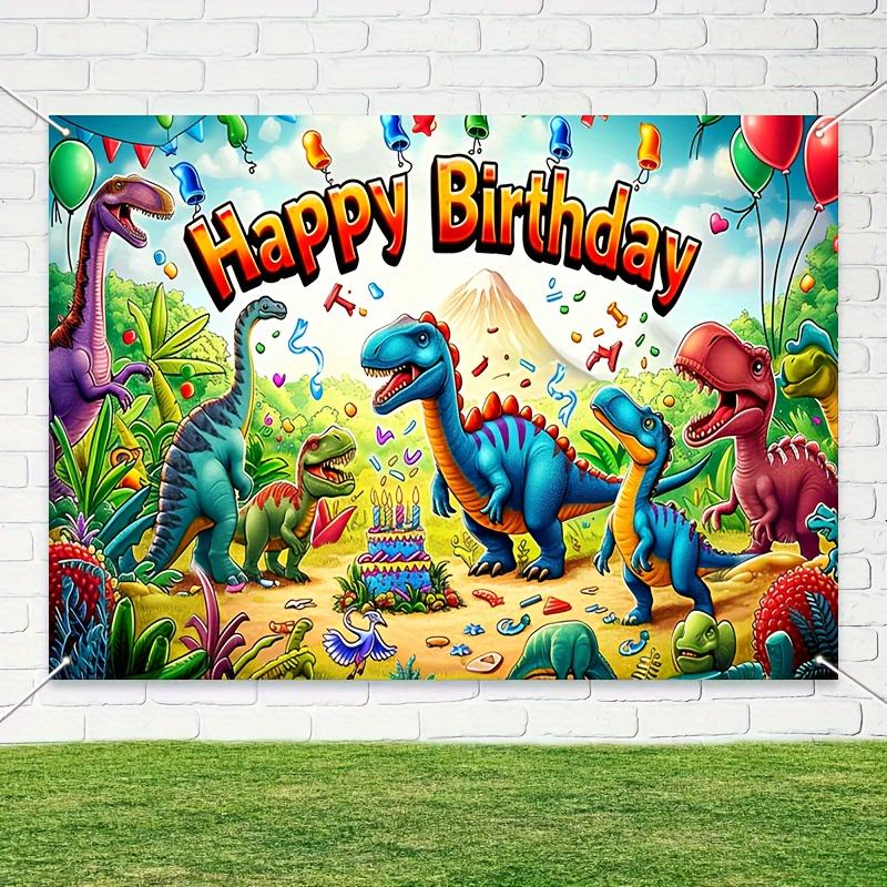 1pc, Dinosaur Cake Theme Boy's Birthday Party Banner - Decor For Enhanced Party Atmosphere, Party Supplies Birthday Supplies