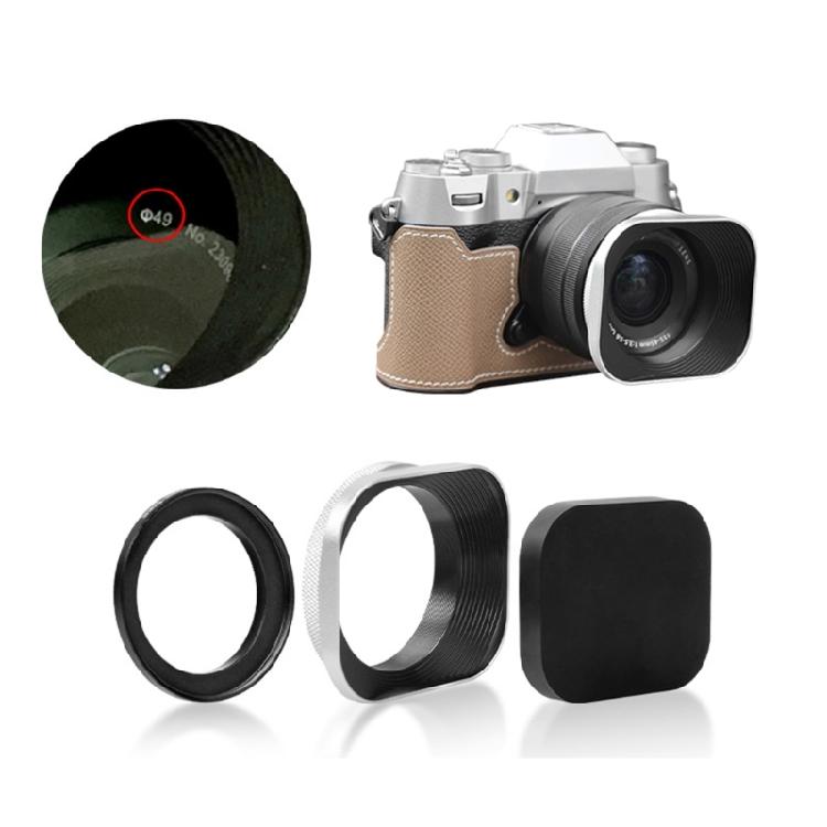 Mirrorless Camera Lens Hood, Aluminum Build Various Size Prevents Lens Ghosting 37/39/40.5/46/43/49mm