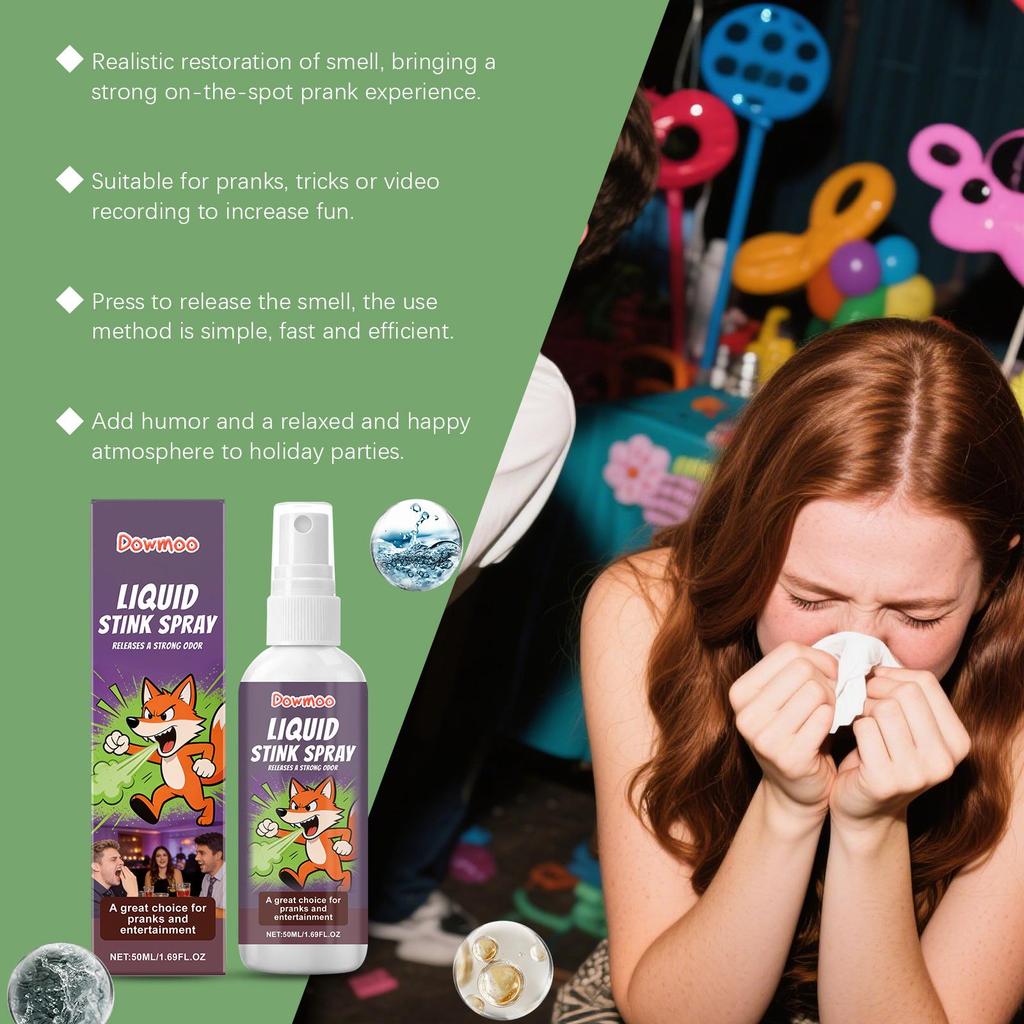 DOWMOO Stinky Fart Spray - April Fools' Prank Toy for Parties and Gags