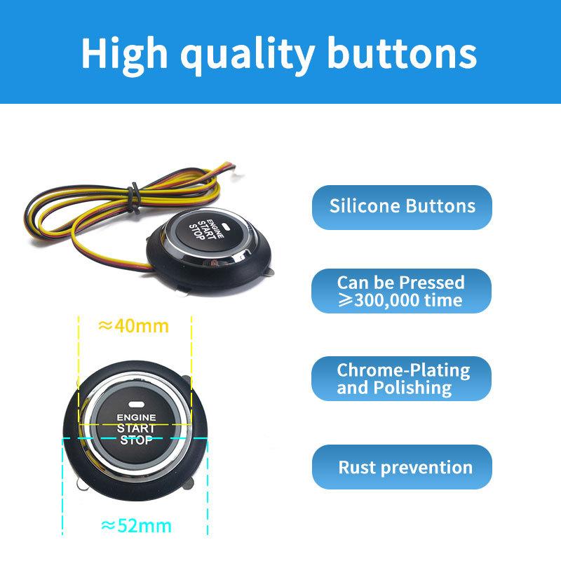For Toyota Car Alarm Start Stop System Remote Start Engine Ignition Kit Keyless Entry Accessories Yaris Corolla Rav4 Hilux Auris